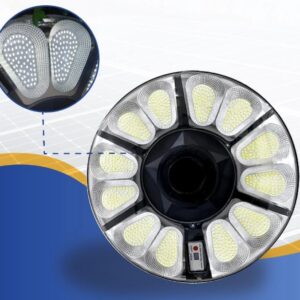 Đèn Đĩa Bay UFO 800W Năng Lượng Mặt Trời, 3 Màu Ánh Sáng
