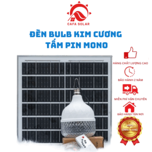 Đèn Bulb Kim Cương Năng Lượng Mặt Trời, Ánh Sáng Trắng