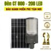 Đèn công trình CT800W năng lượng mặt trời, vỏ nhôm tản nhiệt nhanh, 200 chip led sáng mạnh, dung lượng pin khủng